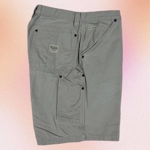 Columbia 36 Cream Hiking Cargo Carpenter Outdoor Utility Work Shorts